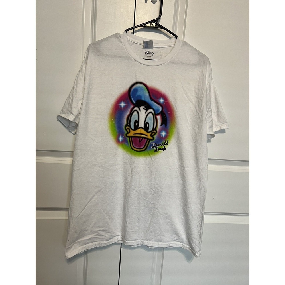 Port & Company Disney T-Shirt Donald Duck Size L Short Sleeve Unisex